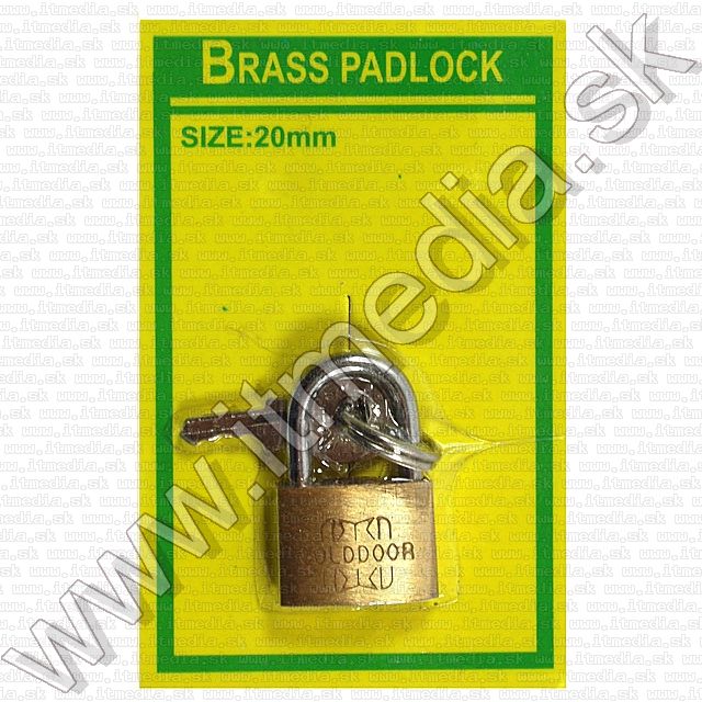 Image of ColdDoor mini Padlock 20mm Brass (IT8532)